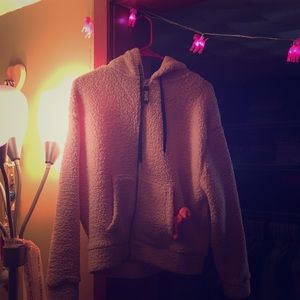 Vs pink light pink full zip Sherpa